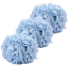 PEONIST 豐富蕾絲沐浴球, 藍色, 1入, 3個