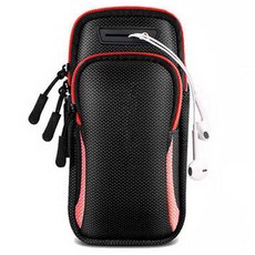 PEONIST 運動口袋臂帶腰包, 紅色