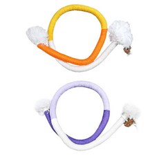 헬로키튼 고양이 방울로프 장난감 2종 세트, 혼합색상, 1세트