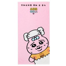 Colley 內褲兔 汗蒸幕毛巾 50 x 100 cm, 1個, 粉紅色