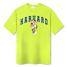 일루소 남녀공용 하버드베어 스탠다드 반팔 면 티셔츠
