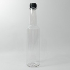 다용도 페트 원형 와인 용기 2.8cm 500ml 50p + 캡 검정 50p 세트, 1세트
