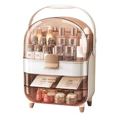 DAPER NAM 簡約化妝品收納架, 透明橘, 1個