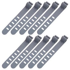 다해유 다이닝 데이터라인 케이블 수납밴드, 그레이, 10개