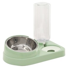 PASTEL PET 寵物半橢圓半自動餵水器, 1個, 綠色