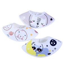 HARAROI 嬰幼兒領巾式圍兜3件組