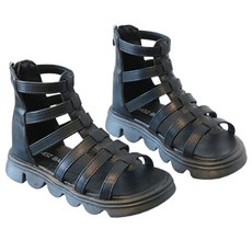 Uvely 兒童Does高筒拉鍊涼鞋