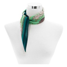 아테스토니 여성용 루미플라워 미니주름 스카프 NSATS80809