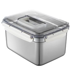 VAIMAR 不鏽鋼密封手提式泡菜盒, 1個, 7L