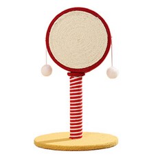 고양이 둥둥펫 막대사탕 기둥 스크래쳐, 레드, 1개