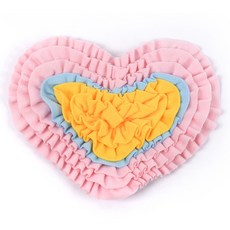 요런개 반려동물 하트 블라썸 노즈워크 장난감 TYPE01, 핑크, 1개
