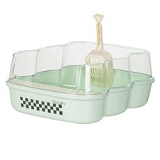 둥둥펫 貓用麵包造型貓砂盆, 1個, 薄荷綠