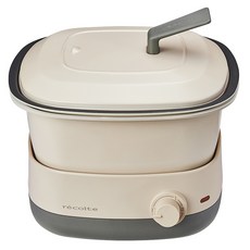 recolte 麗克特 Pot Duo方形多功能炊飯鍋, RPD-4(W)(乳白色)