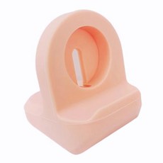 스탠드형 실리콘 워치 충전 바스켓, 핑크