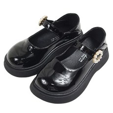 BEBEMARU 女童水鑽學生皮鞋 9562