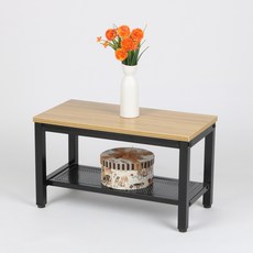 Dori Furniture 鐵製層架, 2層, 自然風