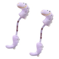 고양이 둥둥펫 마따따비 열매 공룡인형, 퍼플, 2개