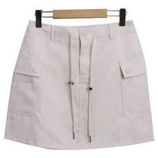 시크블랙 웬비안 뒷밴딩 유니크 승트링 뒷핀턱 카고 미니 스커트 cpsk6342k43