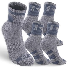 NEPA 男士緩震中筒襪A款5雙組, 海軍藍, 1套