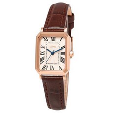 Lloyd 女款Awesome Square經典標誌羅馬皮革手錶 LL2G20410XGR