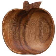 니코트 우드 사과 접시, 1개