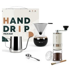 KALDIN 居家咖啡館手沖包D4組合 象牙色, 1套, 咖啡用品 5件