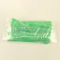 Uniart 毛根 25cm, 嫩綠色, 200個