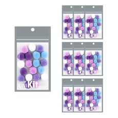 Uniart 棉花糖絨毛球 20mm, 10個, 藍莓