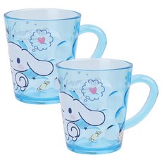 LiLFANT 三麗鷗角色 透明圓點漱口杯, 大耳狗喜拿, 2個