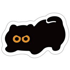 PEONIST 可愛設計珪藻土墊, 生氣的貓, 1個