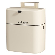 O.Laple 壁掛式廚餘桶 + 強力膠帶組, 奶油色, 1套