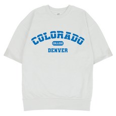 에어플레인 콜로라도 덴버 오버핏 반팔 맨투맨