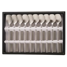 Table Art Stella 10人份餐具組, silver, 湯匙 10p + 筷子 10p, 1套