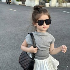 JOYMULTI 女童圓領露背無袖褲裙上下套裝