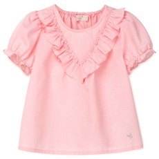 Perimitz 女童大格紋荷葉邊上衣 P2425B36243