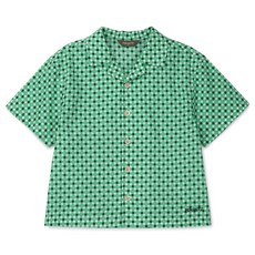 Perimitz 男童蘋果格紋短袖襯衫 P2423B31012