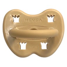 헤베아 유아용 고무 패시파이어 쪽쪽이 노리개젖꼭지, 2단계(3~36개월), 샌드, 1개