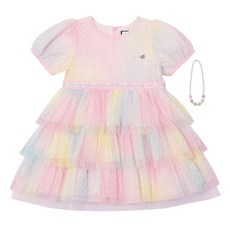 French Cat 女童彩虹蛋糕裙 + 項鍊