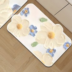 cofv 廚房用PVC防滑腳踏墊, 花朵8, 1個