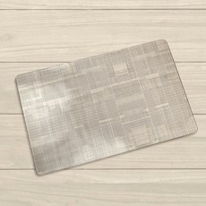 씨오브비 주방용 기하학 라인 디자인 발매트, 글렌체크, 1개