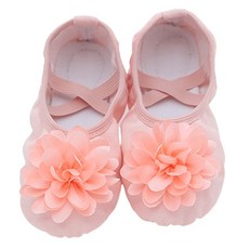 happyballet 女童胸花綁帶式芭蕾舞鞋