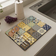 Partte 可水洗珪藻土廚房碗盤瀝水墊 40 x 50 cm, 艾米莉亞, 1層