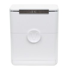 Magic Can Anywhere 壁掛式垃圾桶, 白色 + 鉻色