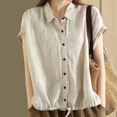 ATTERLIC 夏季寬鬆版棉麻襯衫 14072