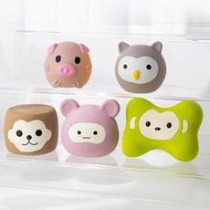 REDPUPPY 狗狗乳膠動物角色玩具5件組, 1套