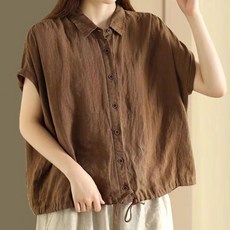 ATTERLIC 夏季寬鬆版棉麻襯衫 14072