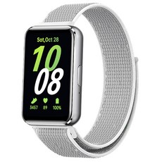 하마테 갤럭시핏 3 전용 나일론 벨크로 루프 스트랩, 그레이