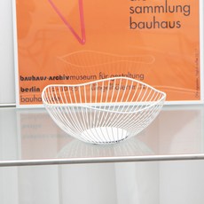 Agno 波浪紋鐵製水果零食籃, 白色, 1個