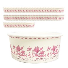 大韓Wellbeing Foil 歐式花卉一次性紙容器 380ml 4.8 x 12 cm, 1個, 50入