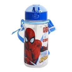 LiLFANT 大理石 Tritan 軟肩帶吸管水瓶, 1個, 混色, 350ml